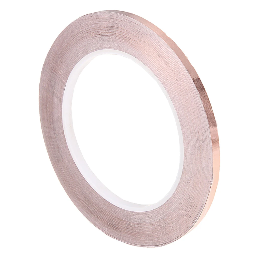 Roll Guitar Copper Foil Slug Snail Barrier EMI Shield Tape Conductive 3mm x 30M Stringed Instruments Guitar Parts & Accessories