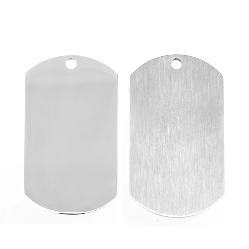 28x49 мм ID dog tag Charm подвеска пустая для Печатные бирки одна сторона зеркальная