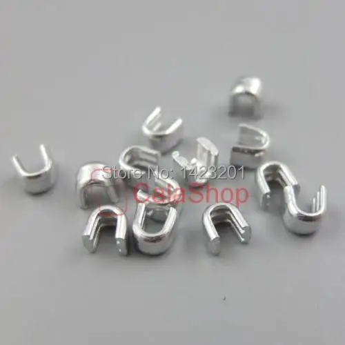 500 Pcs / Lot #5 5mm U-shaped Zipper stoper Top Stop Bottom Rescue Repair Set Black Nickel Gold Bronze