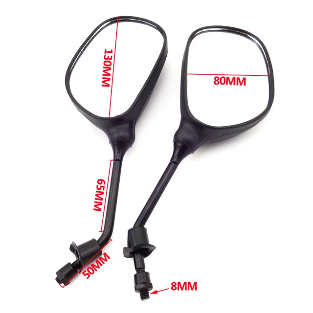 XLSION 8mm Rearview Mirror For Moped Scooter GY6 50cc 125cc 150cc Motorcycle ATV Quad Go Kart Pit Dirt Bike