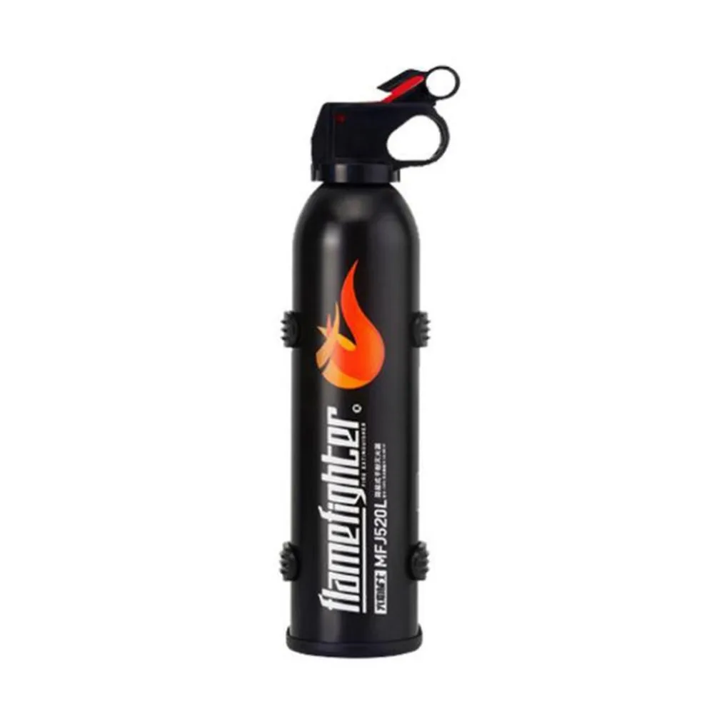 

Black Mini Portable Car Fire Extinguisher with Hook Dry Chemical Fire Extinguisher Safety Flame Fighter for Home Office Car