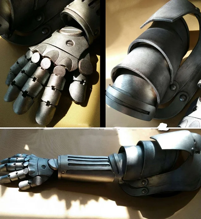 Customize Fullmetal Alchemist Edward Elric Automail Cosplay Right Arm Armor