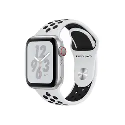 Apple Watch Nike + Series 4, OLED, сенсорный экран, gps (satellite), сотовая связь, 30,1 г, серебристый