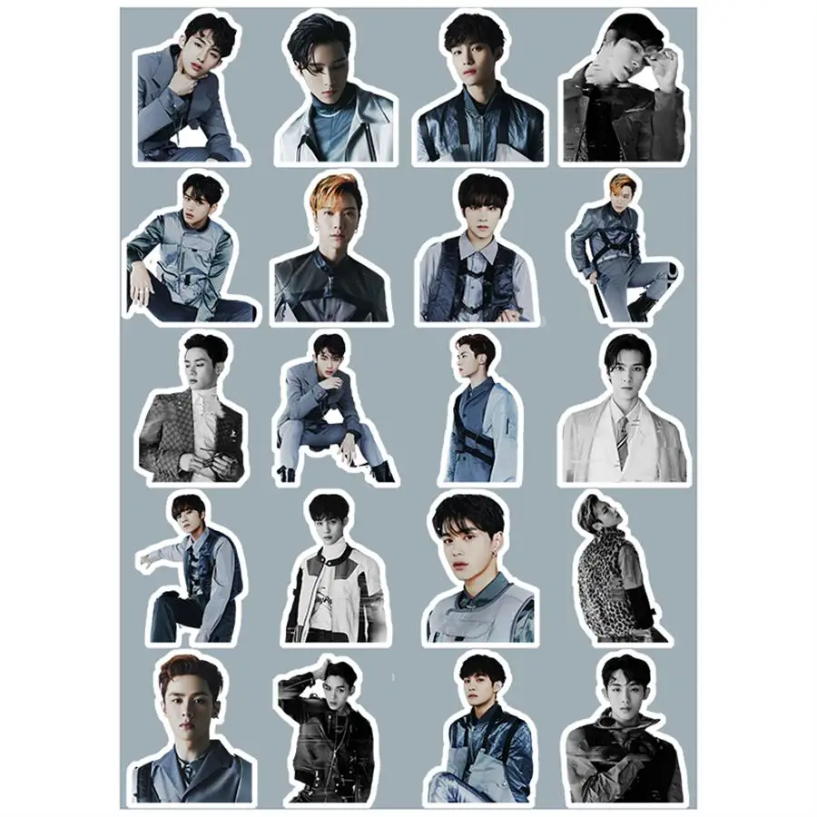 

Kpop NCT WAYV Mini Album Take Off Adhesive Photo Stickers for Mobile Phone Ten Kun Winwin Luggage Laptop Notebook DIY Stickers