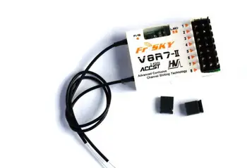 

FrSky V8R7-II Receiver 2.4G 3-16V 8CH HV High Voltage Telemetry Compatible with All FrSky Modules V8 Mode D Mode Transmittion