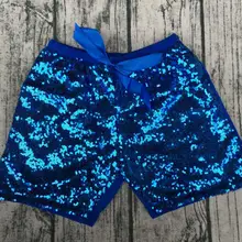 Пользовательские детские шорты дышащая Королевский синий цвет Новорожденные BF фото шорты с блестками для