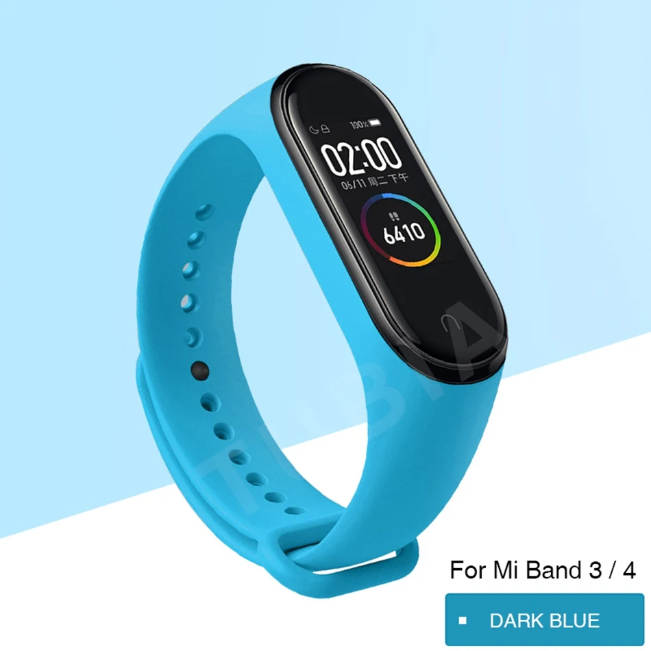 Mi Band 4 3 ремешок на запястье для Xiaomi Mi Band 3 4 Браслет Силиконовый Miband 3 4 NFC Correa аксессуары Smart Mi4 протектор