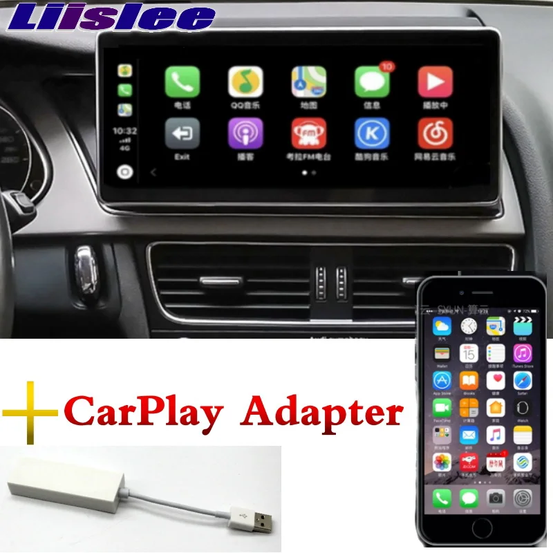 Discount Liandlee Car Multimedia Player NAVI 4G RAM For Audi A5 8T 2007~2016 CarPlay Adapter System Radio Stereo GPS WIFI Navigation 0