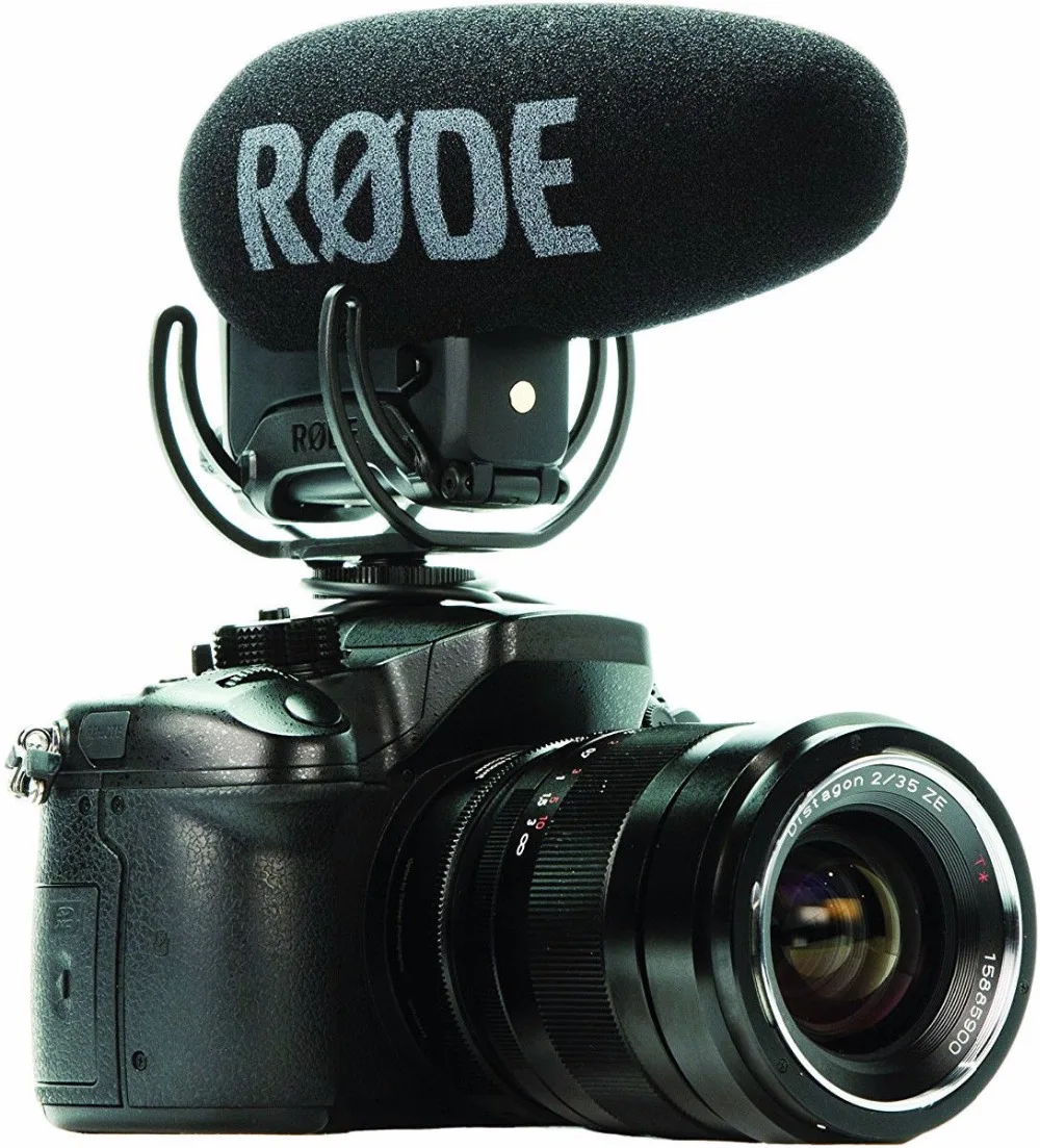 US $320.00 Rode VideoMic Pro Plus Shot Gun Interview Video Camera Microphone Rycote Lyre For Canon Panasonic Camera DSLR