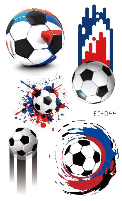 

Waterproof Temporary Tatoo Sticker Fake Tattoo Soccer Football Fans Tatouage Flash Tatto Foot Stickers For Men Girl Women Kids