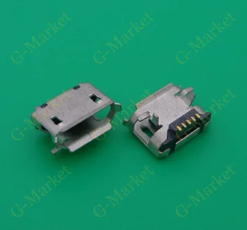 

Free Shipping 100pcs Micro USB 5P,5-pin Micro USB Jack,5Pins Micro USB Connector Tail Charging socket mini USB