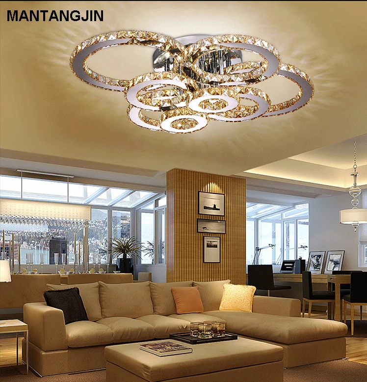 Потолочный светильник светодиодный для гостиной спальни|led crystal ceiling light|crystal