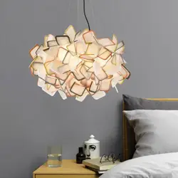 Современная Подвесная лампа для гостиной, ресторана, спальни, светодиодная Подвесная лампа, минималистичное искусство, потолочное