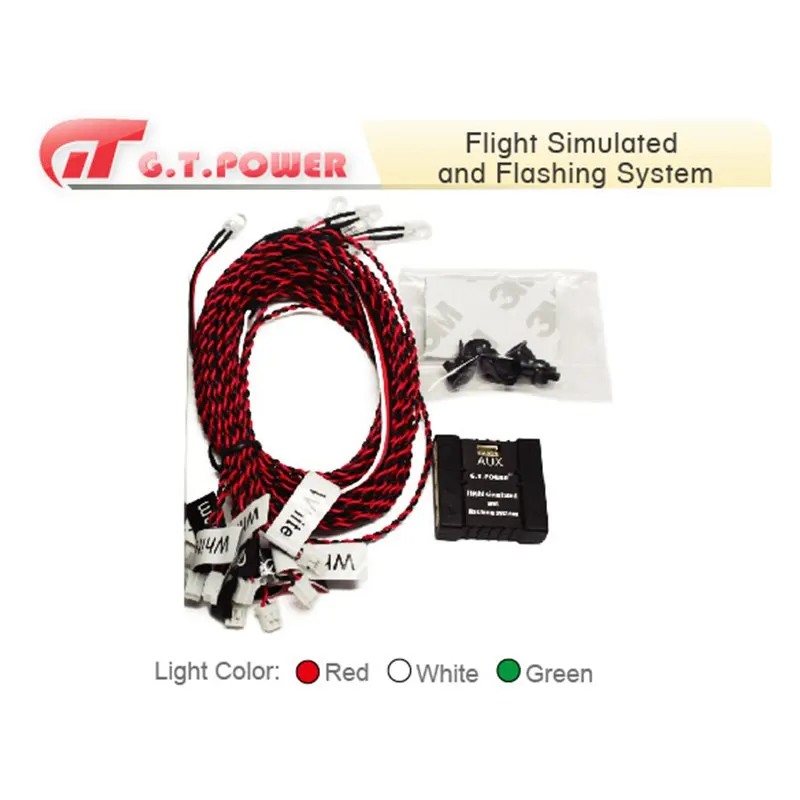 

GT Power Flight Simulated and Flashing System navigation light for RC aircraft airplane