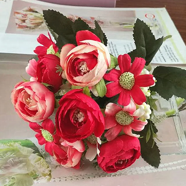 1 Bunga Buatan Rumah Murah Fotografi Dekorasi Pernikahan Untuk Vas