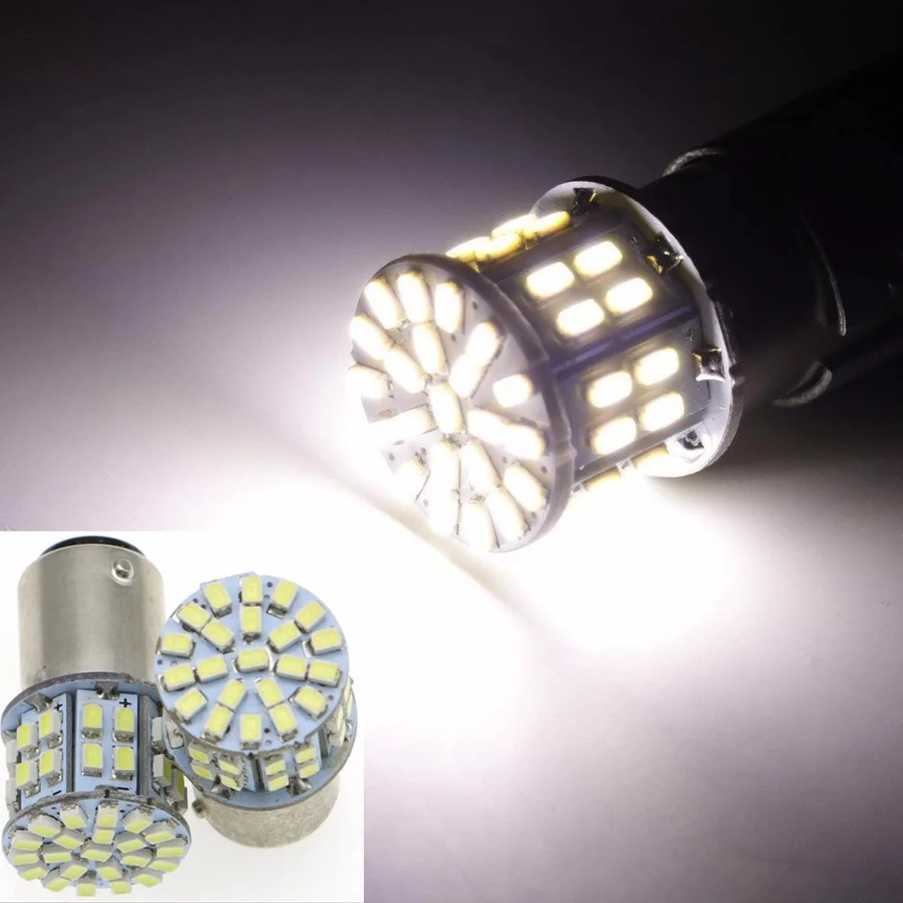 

2PCs 12V/24V Super Bright Car LED 1156 1157 T20 50SMD Car Led Turn Parking Signal Lights Brake Tail Lamps Auto Rear Reverse Bulb