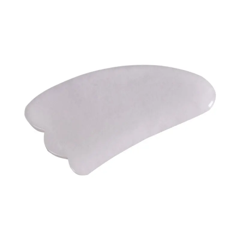 Белый нефрит Gua Sha доска для ухода за кожей лица, натуральные лечебные камни GuaSha инструменты для анти-старения против морщин, SPA