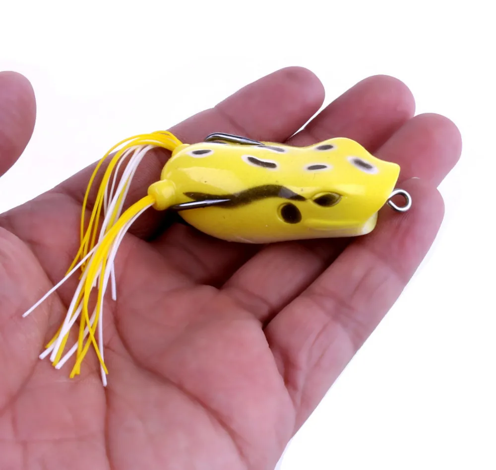 

1PCS Popper Frog Big Mouth Fishing Lures Top Water Artificial Bait 5.5cm 12g