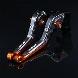 С логотипом CB500 красный+ Титан для Honda CB500 CB 500 1998-2003 1999 2000 2001 2002 ЧПУ Регулируемая мотоциклов сцепные рычаги - Цвет: Orange Titanium