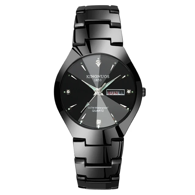 KINGNUOS Casual Fashion Lover Watch Pair Waterproof Tungsten Steel Men Women Cou KINGNUOS Casual Fashion Lover Watch Pair Waterproof Tungsten Steel Men Women Cou