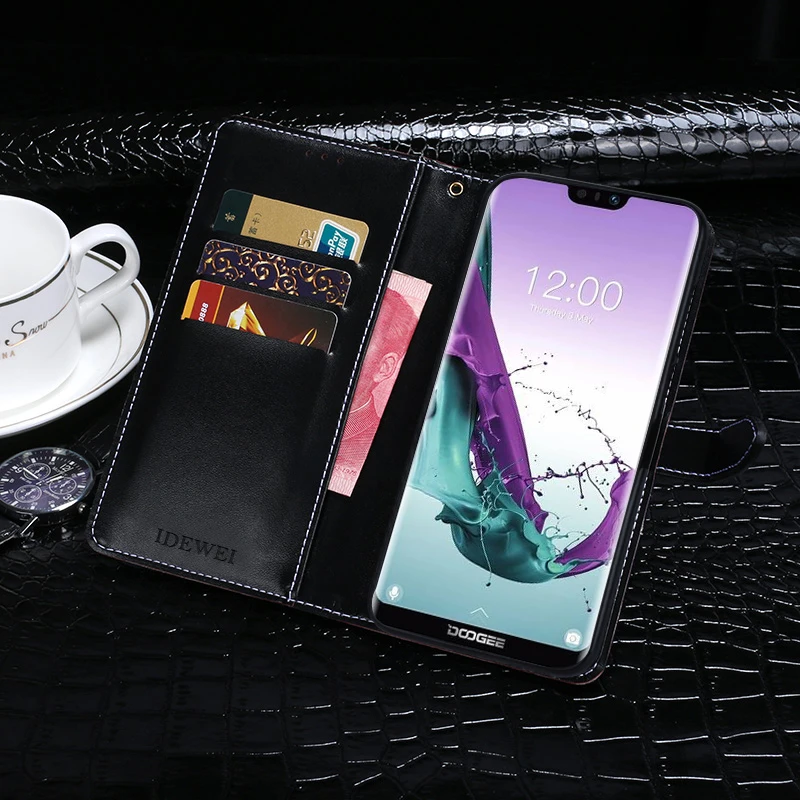 Doogee N10 чехол, Роскошный кожаный флип-чехол Для Doogee Y7, защитный чехол для телефона, Крокодиловая Кожа 5,84"