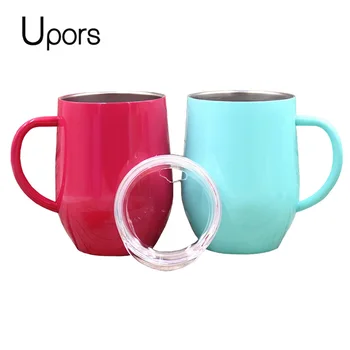 

UPORS 12 oz Coffee Mugs 304 Stainless Steel Double Wall Tumbler Vacuum Travel thermos Mug Beer Wine Tea Coffee Cup
