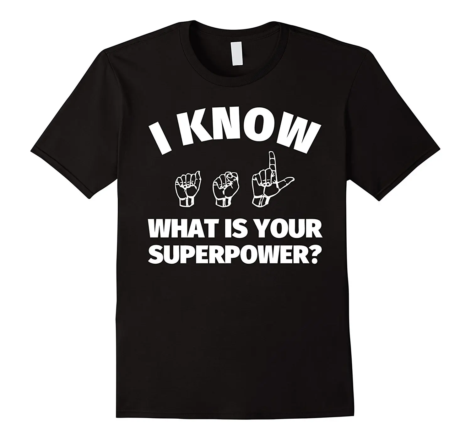 American Sign Language T Shirt I Know ASL Signing Gift Print T Shirt