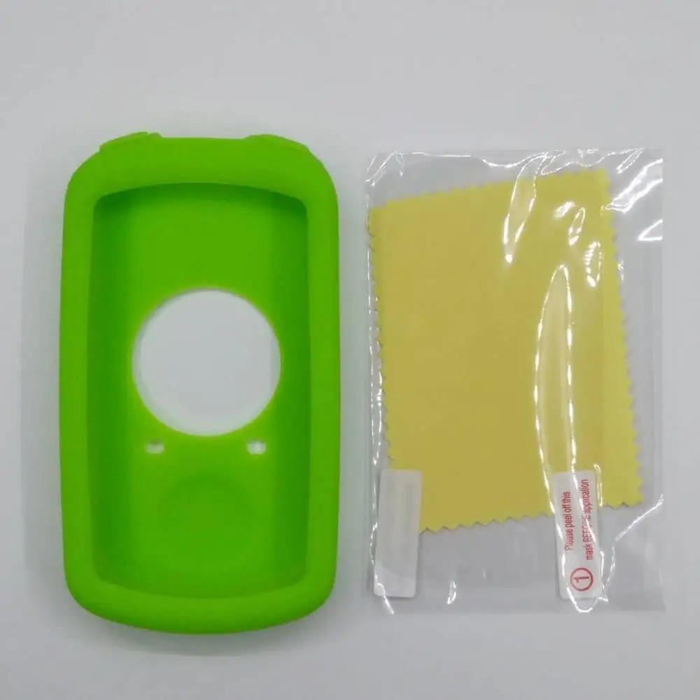 Edge 1030 bryton gps для велосипеда Edge 1030 компьютера силиконовый резиновый защитный чехол+ пленка на экран LCD защитная wahoo gps velo - Цвет: green