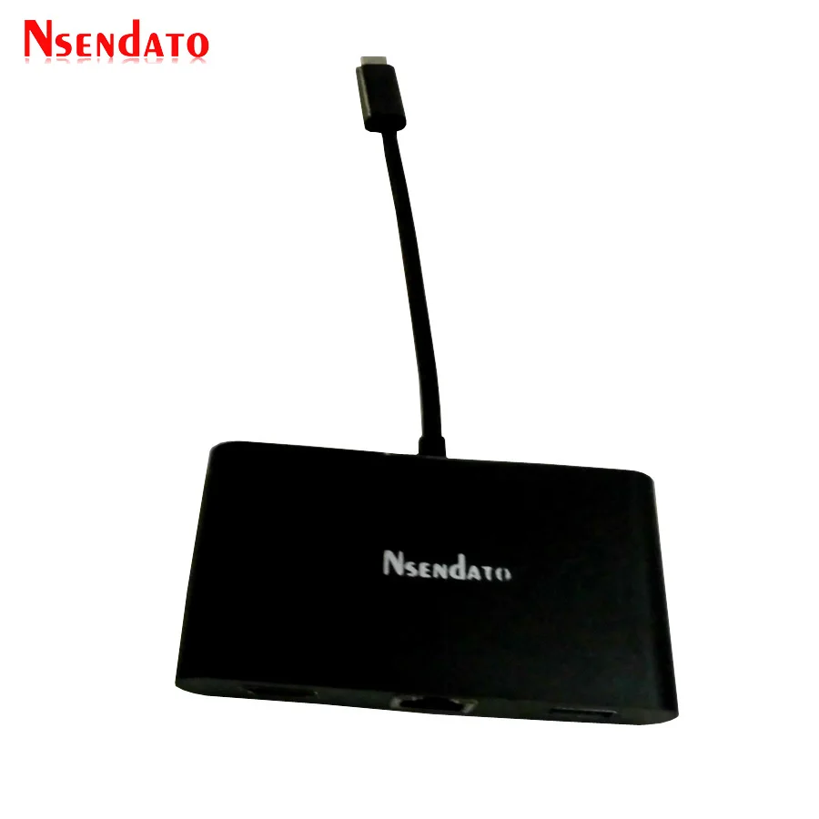 Тип usb C на HDMI 4 K 4 в 1 адаптер для концентратора USB3.0 HDMI концентратор Gigabit Ethernet RJ45 USB3.1 USB 3,1 Тип C конвертер для Mac ноутбука