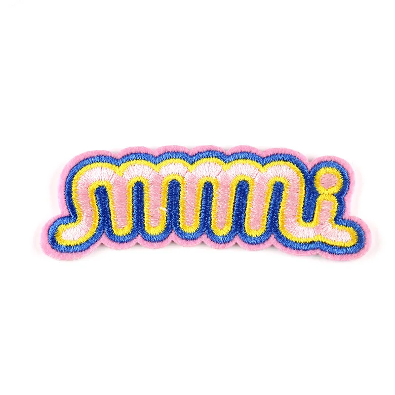 1 предмет, Новое поступление, полиэстер, вышивка, модные наклейки с английским алфавитом, с клеем, нашивки для одежды, футболка для мальчиков, эмблема на ткани