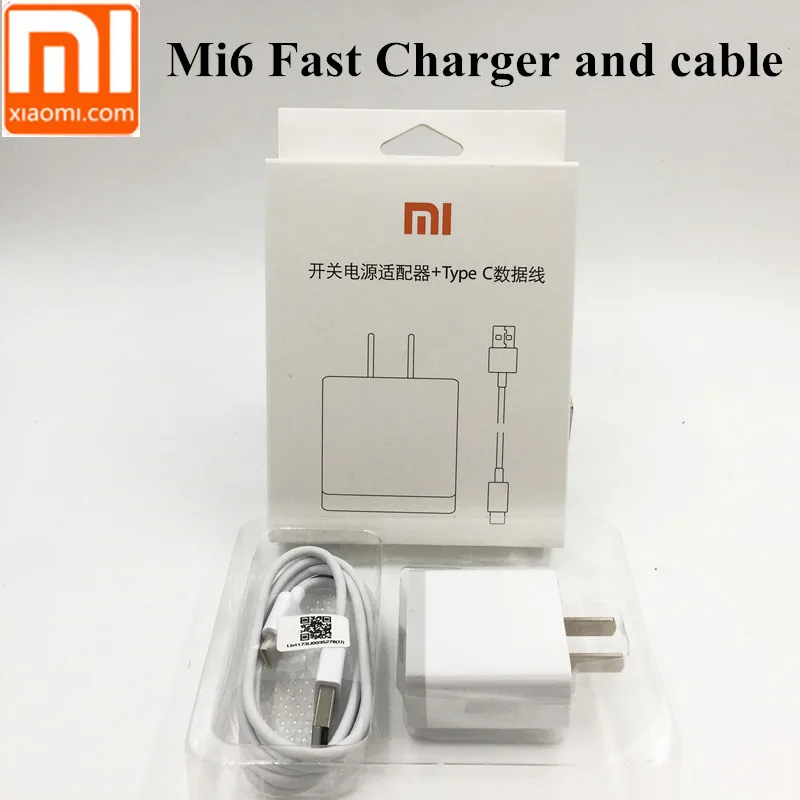 

XIAOMI mi max 3 Charger QC 3.0 wall Adapter for xiaomi mi 8 a1 mix 3 2s 6 6x 5s 5 mi5 mi6 mi8 fast charger 100cm type c cable