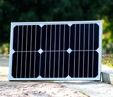18W glass laminated solar module with high efficiency USA High efficiency solar cell for charging 12V battery