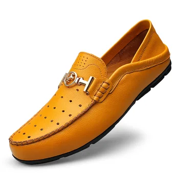 

27-65 Summer Shoes Men Loafers Breathable Moccasins Men Shoes Casual Slip On Big Size