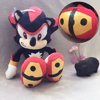 

Black Sonic The 28cm Plush Toys Doll Peluche Dolls Anime Toys Gifts For Children Free Shipping