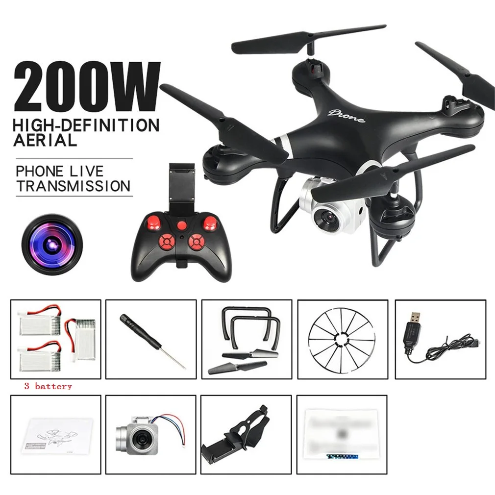 2.0MP 3Battery black LF608 2,4G Wi-Fi FPV дрона с дистанционным управлением складной Квадрокоптер с 0,3/2,0/5.0MP камеры для Дронов Безголовый в режиме реального времени фотографии, видео Drone - Цвет: 2.0MP 3Battery black