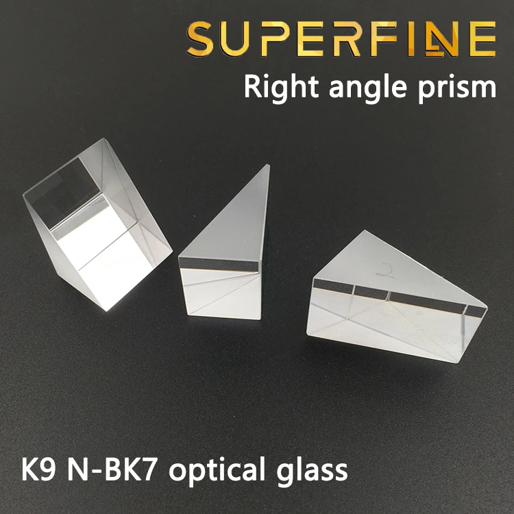 Упаковка из 2 шт. 20x20x20 мм K9 оптическое стекло правый угол призма для оптических экспериментов инструменты