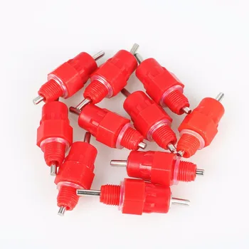 

5 Dozen Poultry Chicken Drinker Nipples Automatic Waterers Bird Hen Feeding Ball Type Screw Nipple Drinkers for chicken Farm