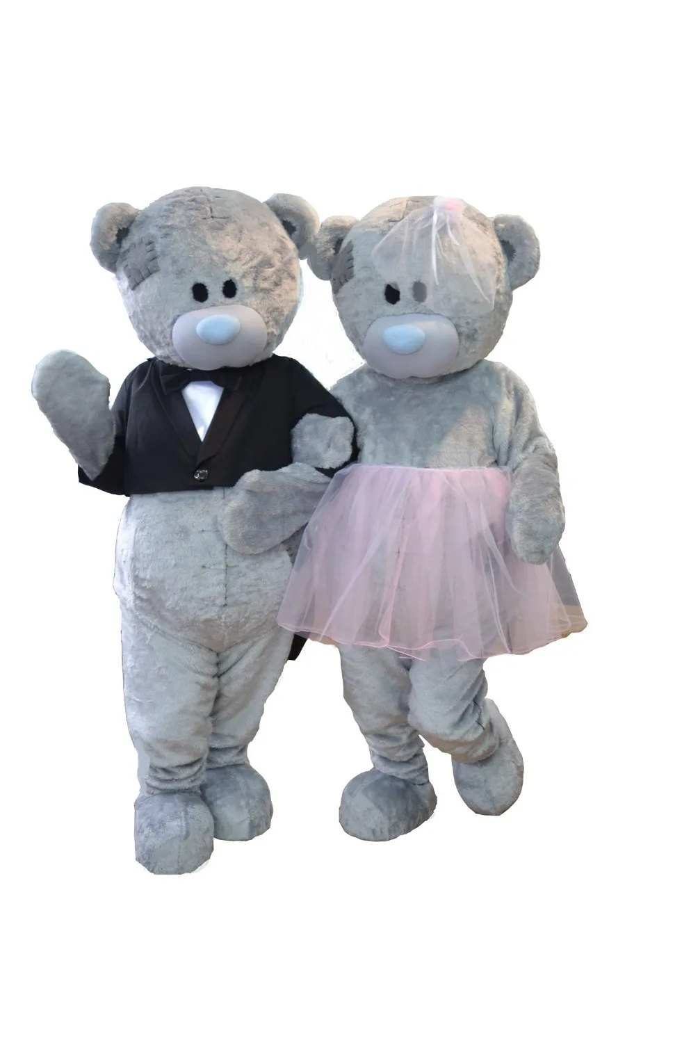

Wedding Teddy bear mascot costumes Teddy bear tailsman doll costumes for Halloween Carival party event