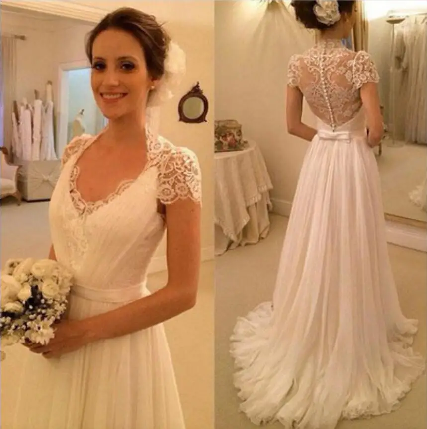 2019 nuevo informal ivory de encaje de gasa de verano playa vestidos