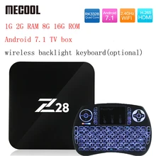 Z28 Android 7.1 TV box 1G 2G RAM 8G 16G ROM RK3328 Quad core 2.4GHz WiFi H.265 HDMI Smart Set Top Box Media Player PK X96 A95X