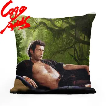 

Jeff Goldblum topless sequin pillow | sequin Pillowcase | Two color pillow | gift for her | gift for him | pillow | magic pillow