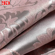 Tela Cortinas Para la Sala de estar de Lujo Elegante Rosa Persianas Cortinas Jacquard Damasco Europea Cortinas Paneles