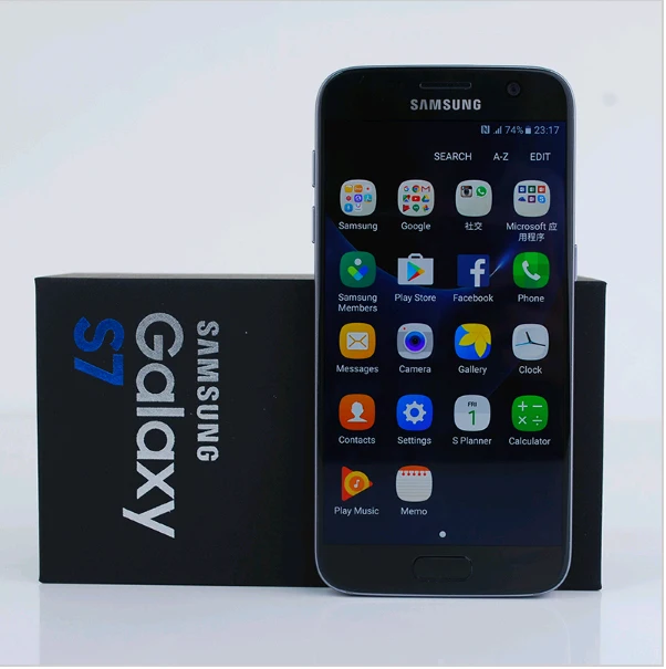 Разблокированный мобильный телефон samsung Galaxy S7 4G LTE G930F G930V G930p 5,1 дюймов 4 Гб ОЗУ 32 Гб ПЗУ NFC gps 12МП мобильные телефоны