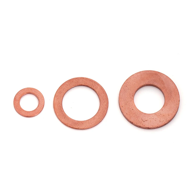 48mmx58mmx2mm Copper Flat Ring Sealing Crush Washer Gasket 
