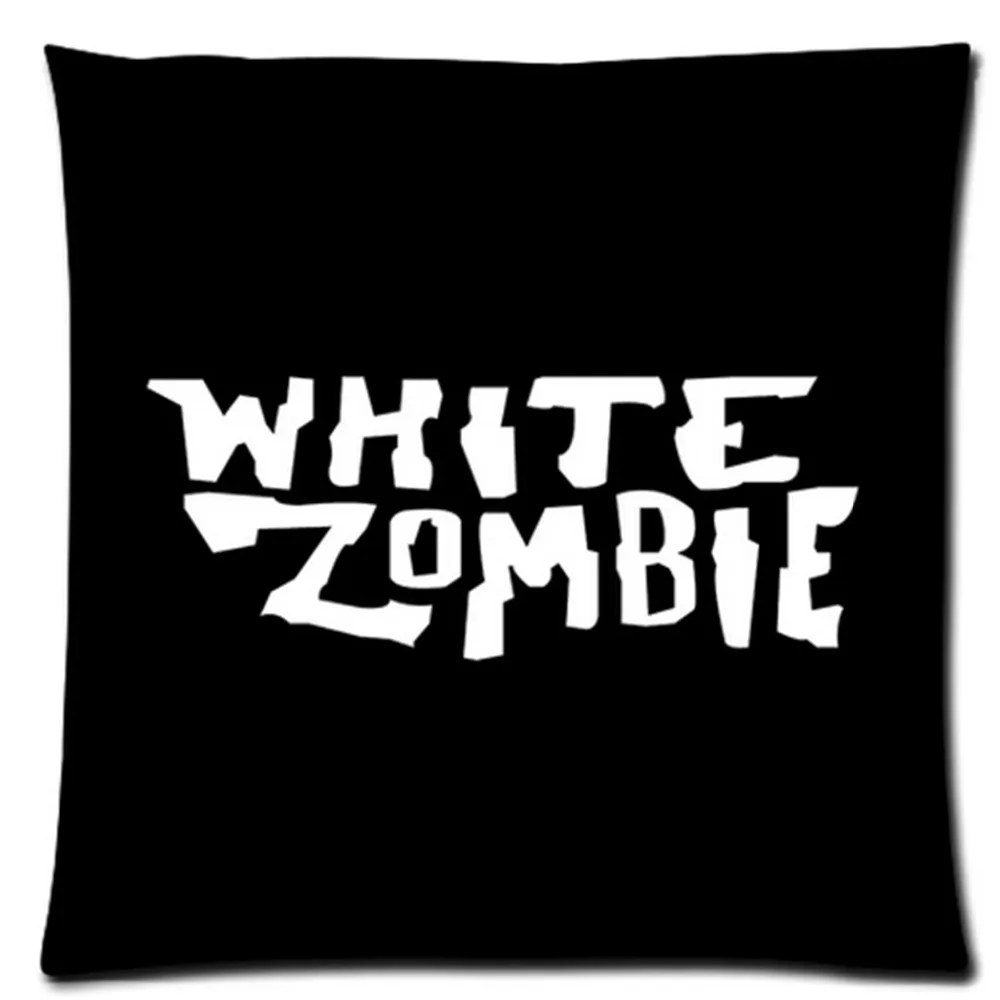 Free Shipping 2015 New Custom White Zombie Linen Pillow Covers