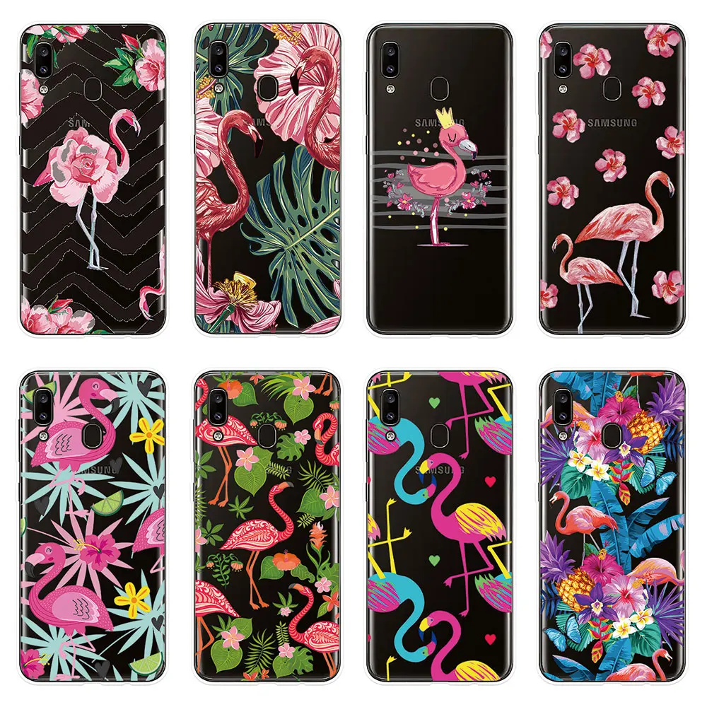 

Silicone Case Flamingo For Sumsung Galaxy A10 A20 A20E A30 A40 A50 A60 A70 A80 Phone Cover For Sumsung M10 M20 M30 Cover Case