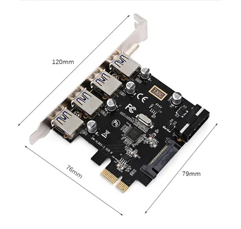 

Chenyang External 2 Port USB 3.0 & Power Over Esata & 19pin USB Header Combo Pci-e PCI Express Card
