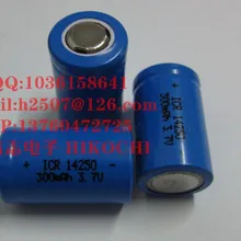 Аккумуляторная цилиндрическая литий-ионная батарея LIR14250 300 mah 3,7 v 1/2AA
