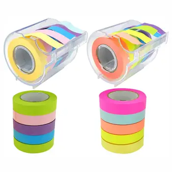 

4A Roll Sticky Notes,Full Adhesive,Width x Length 0.4 x 315 Inches,Neon Assorted,Self-Stick Notes,5 Color/Roll,4A PSS 9-5 NANBx2