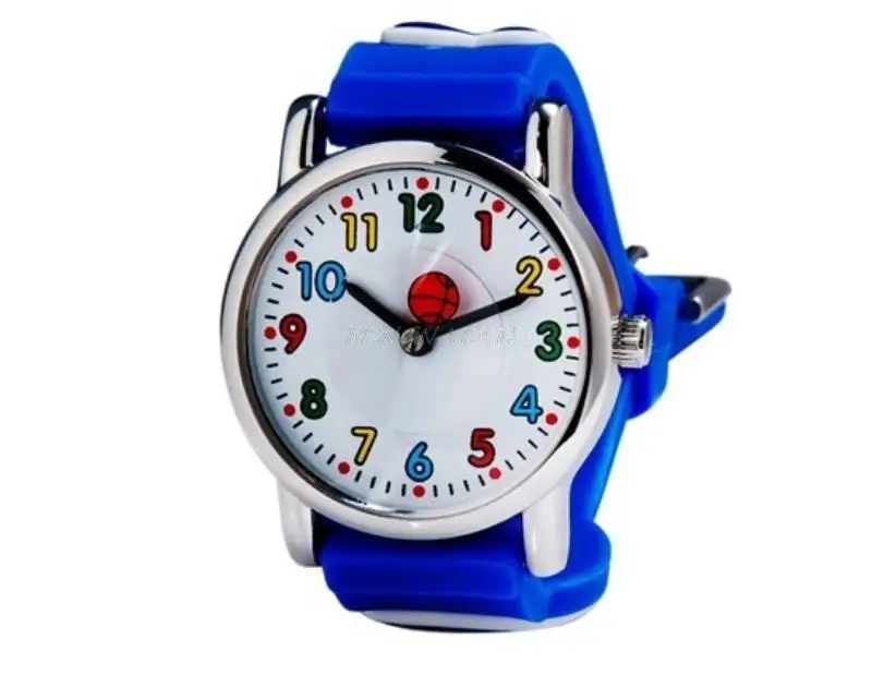 WILLIS Детские Кварцевые часы для отдыха, часы с героями мультфильмов, яркие цвета, стильные аналоговые 3D баскетбольные желе